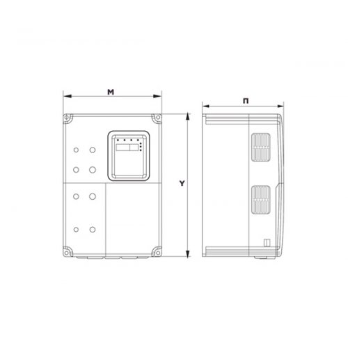 Inverter ισχύος ρυθμιστής στροφών 3Φ in 400V -> out 400V 5.5KW CHV180 INVT