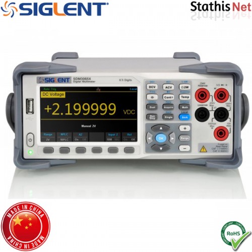 Πολύμετρο ψηφιακό πάγκου SDM3065X διπλής οθόνης 6 1/2 ψηφίων SIGLENT