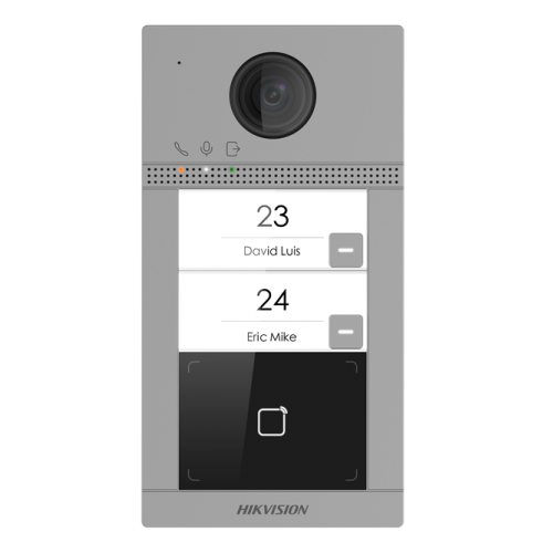 Μπουτονιέρα camera video intercom Villa Door Station 2-Button 2MP IP PoE IP65 DS-KV8213-WME1(C) Hikvision