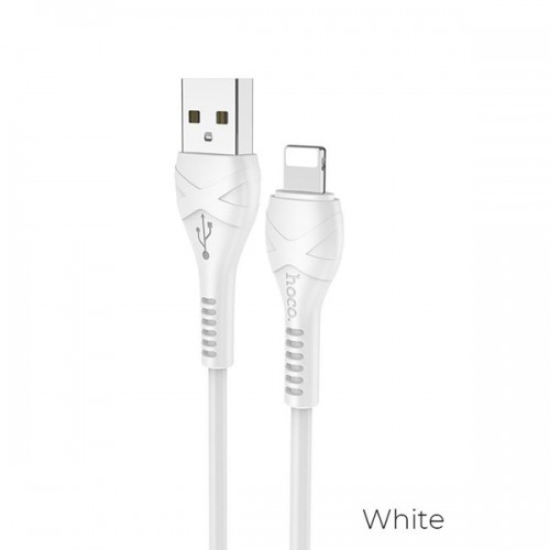 Καλώδιο φόρτισης & συγχρονισμού 2.4A USB A -> Lightning 1m full speed λευκό X37 Hoco