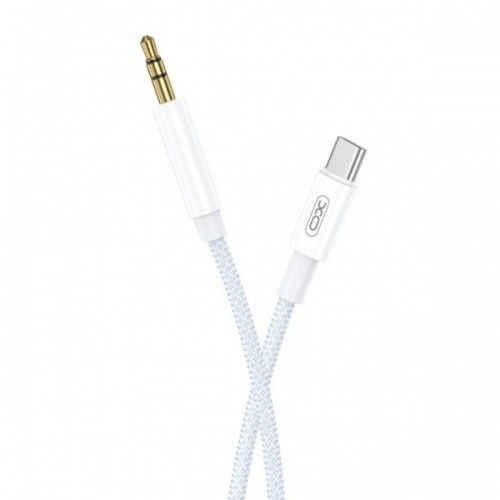 Καλώδιο USB 2.0 type C -> audio 3.5mm αρσενικό για Smartphones 1m R211B άσπρο XO