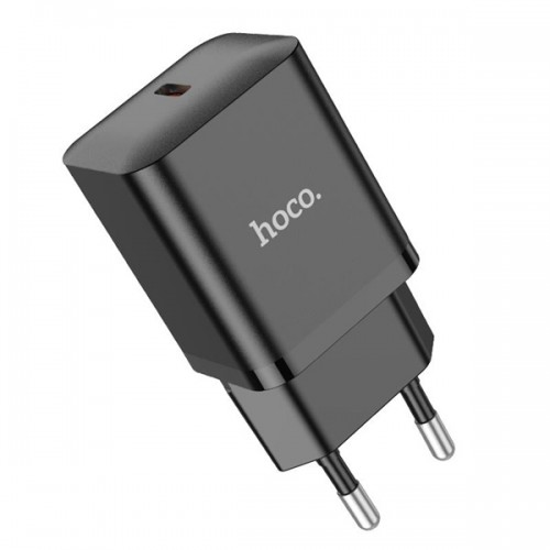 Τροφοδοτικό 230V in -> 1 x USB C Out 5V 20W PD20W μαύρο N27 Hoco